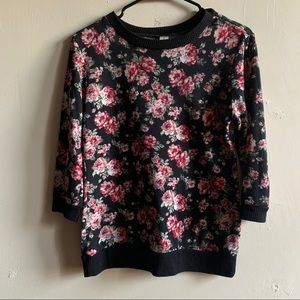 Floral 3/4 sleeve Shirt